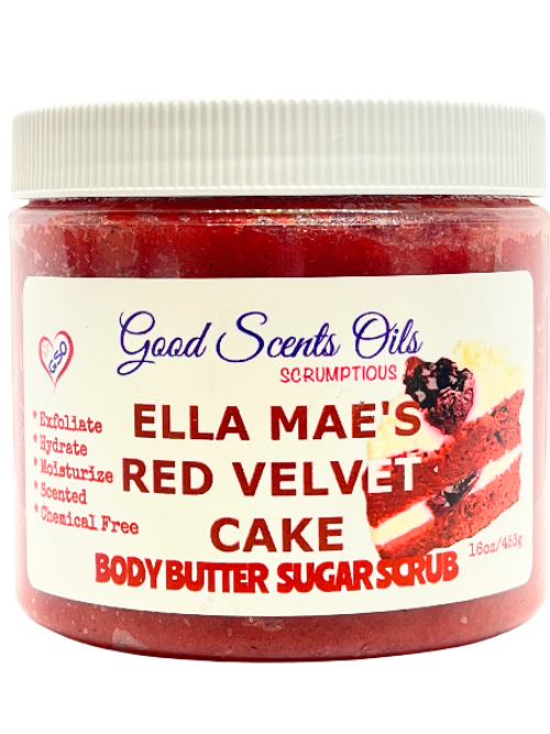 ELLA MAE RED VELVET CAKE BODY SCRUB