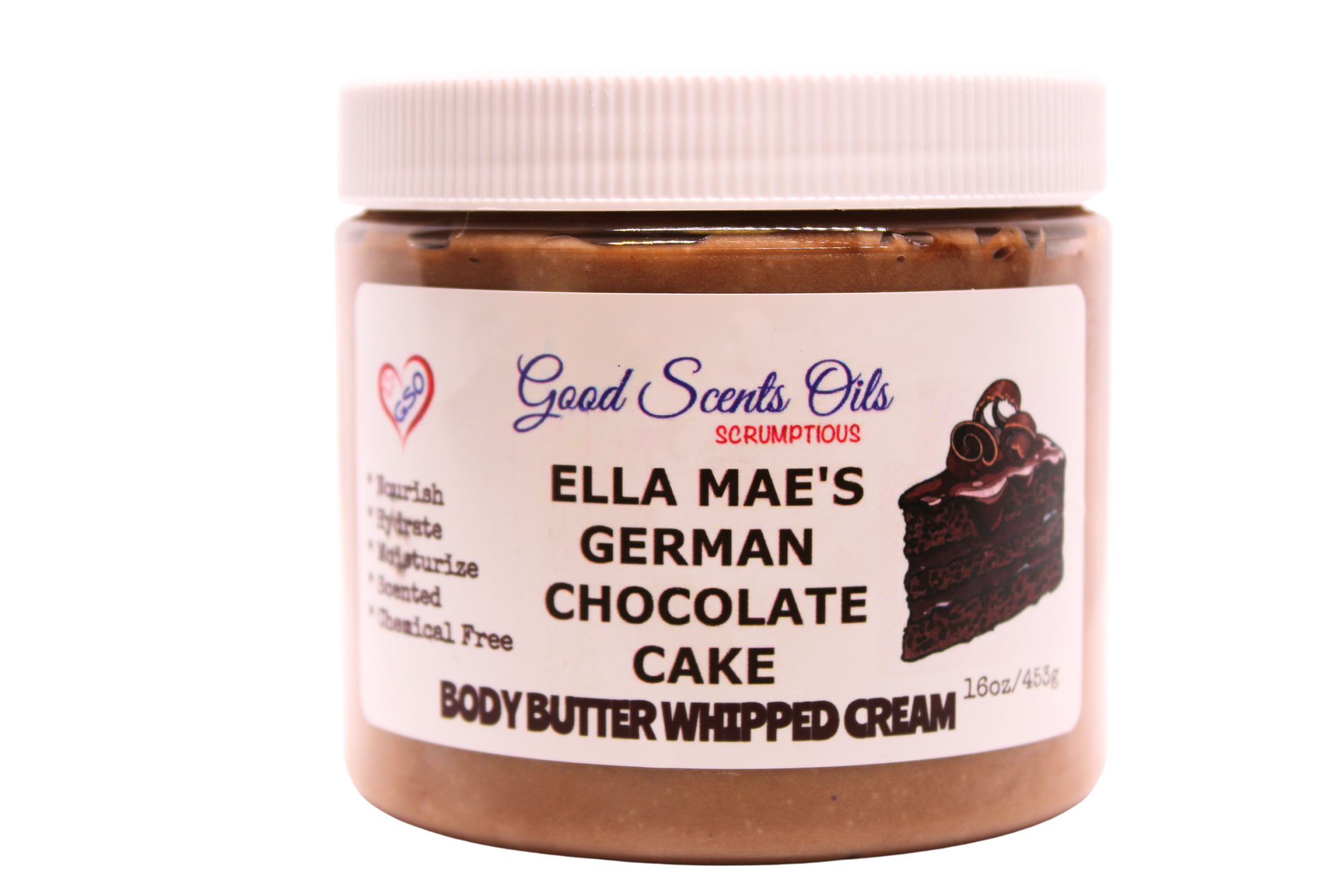 ELLA MAE’S GERMAN CHOCOLATE CAKE BODY CREAM 16oz