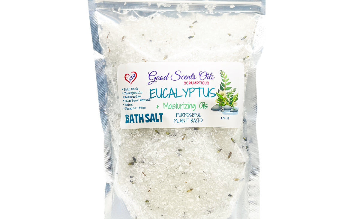 EUCALYPTUS & LAVENDER BATH SALT SOAK 1.5 LB