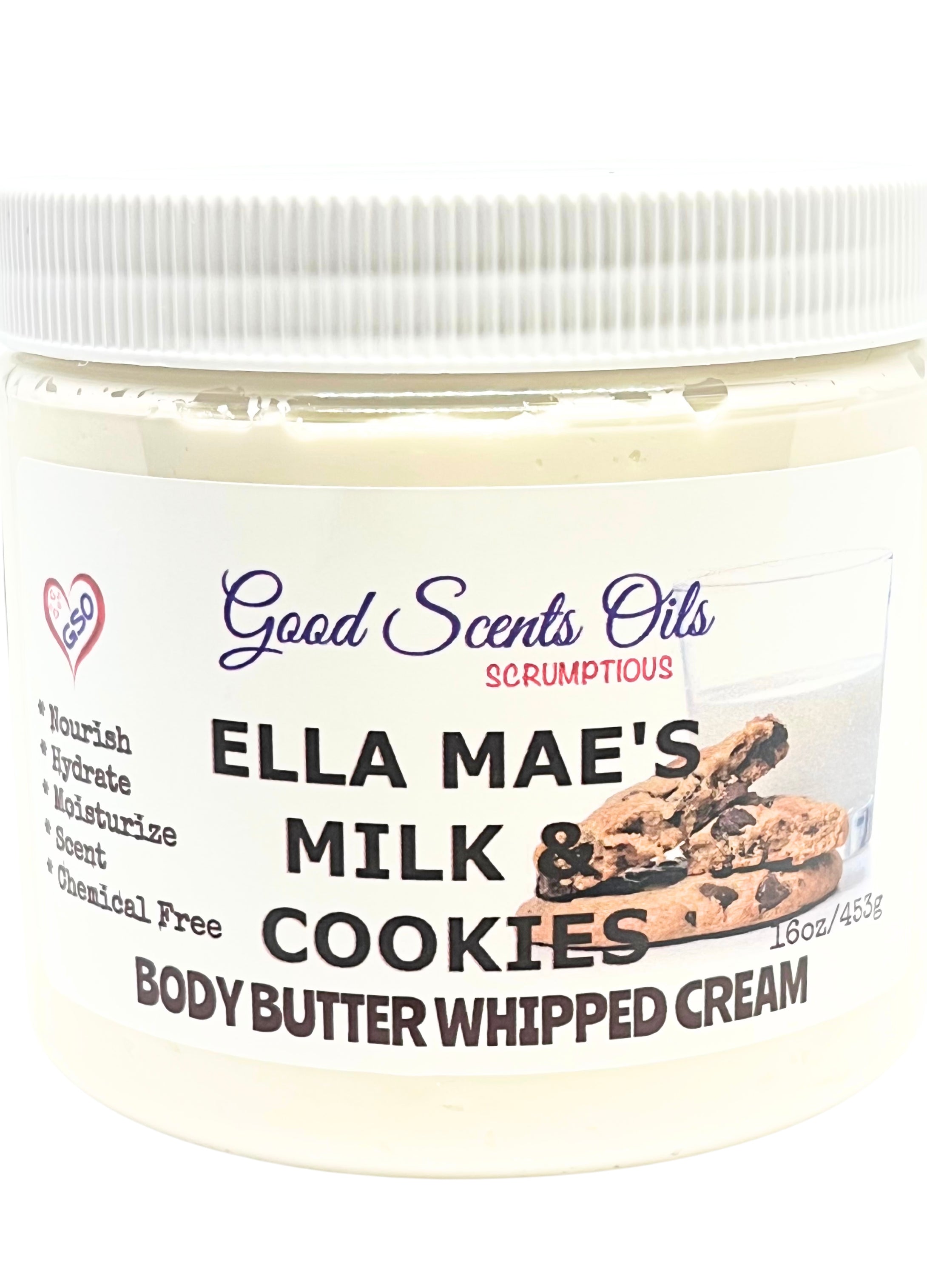 ELLA MAE’S MILK & COOKIES BODY CREAM 16oz