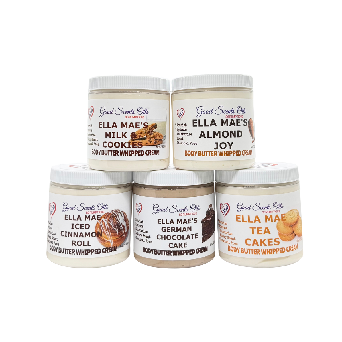 ELLA MAE BAKERY BODY CREAM BUNDLE: 5 PCK