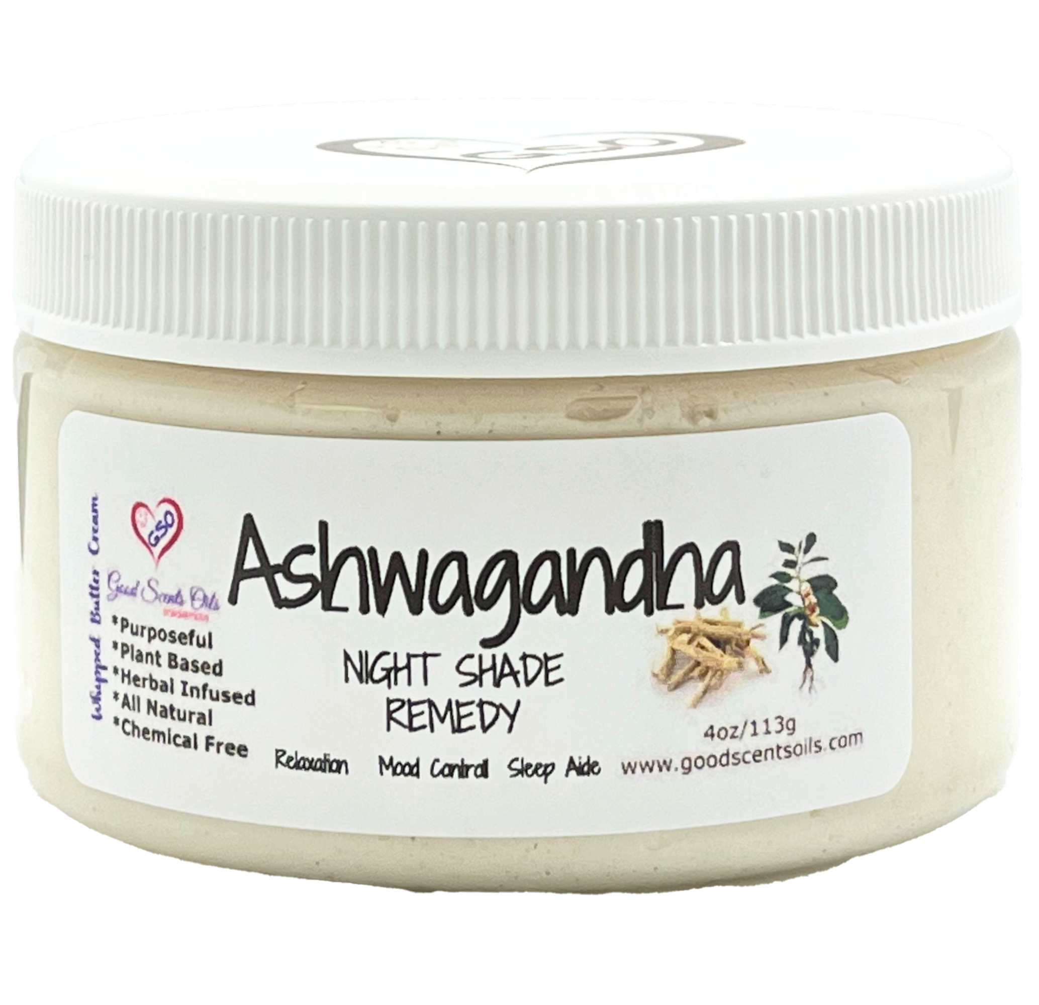 ASHWAGANDHA PLANT BASED SKIN CREAM 4oz