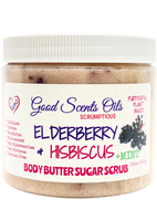 ELDERBERRY & HIBISCUS +MINT PLANT BASED BODY SCRUB