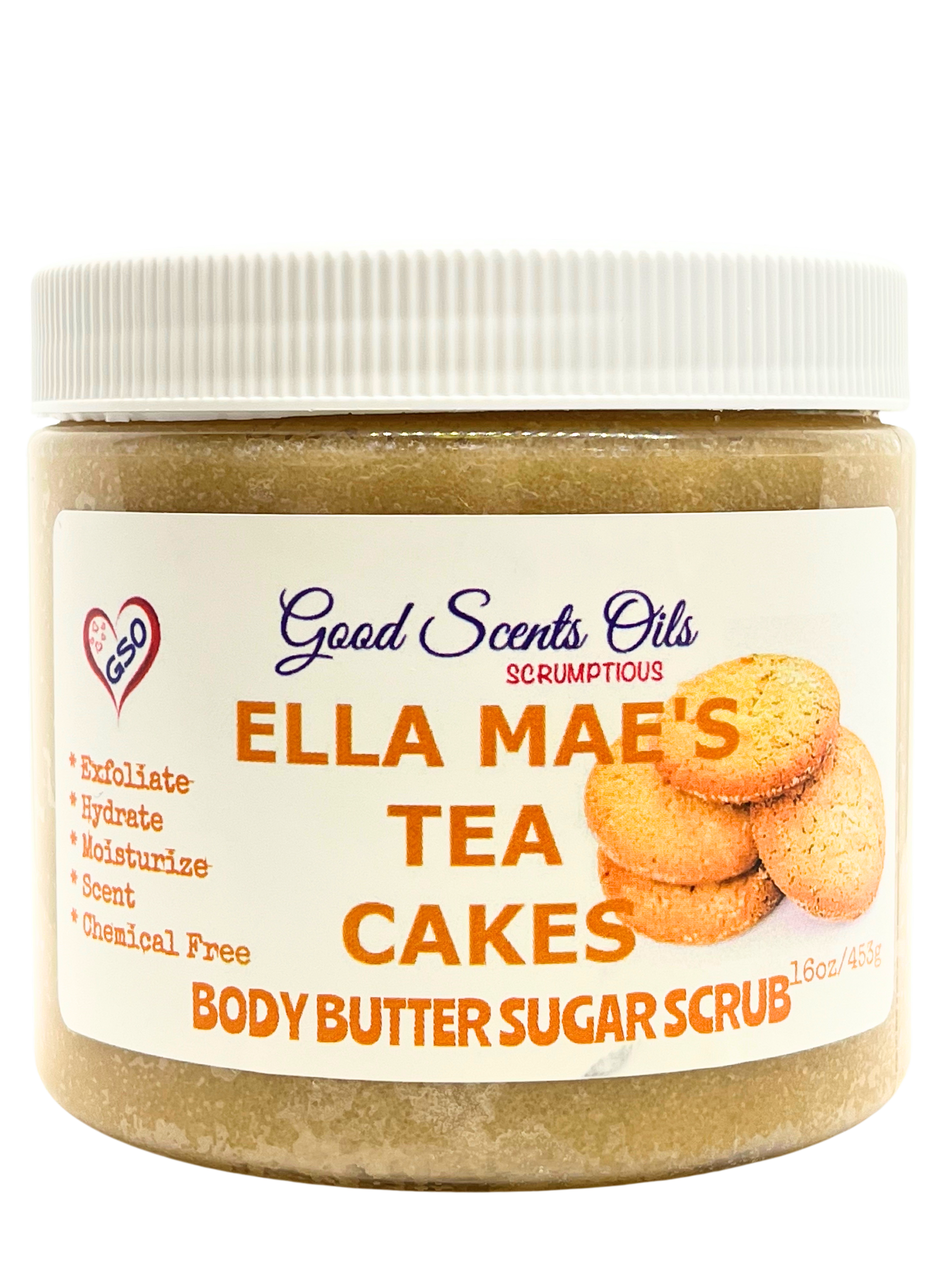 ELLA MAE’S TEA CAKES BODY SCRUB 16oz