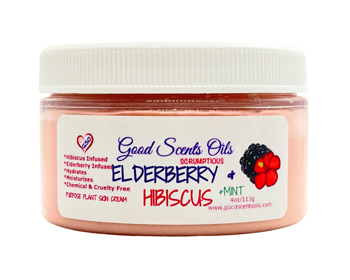 ELDERBERRY & HIBISCUS +MINT PLANT BASED SKIN CREAM