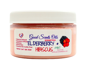 ELDERBERRY & HIBISCUS +MINT PLANT BASED SKIN CREAM 4oz