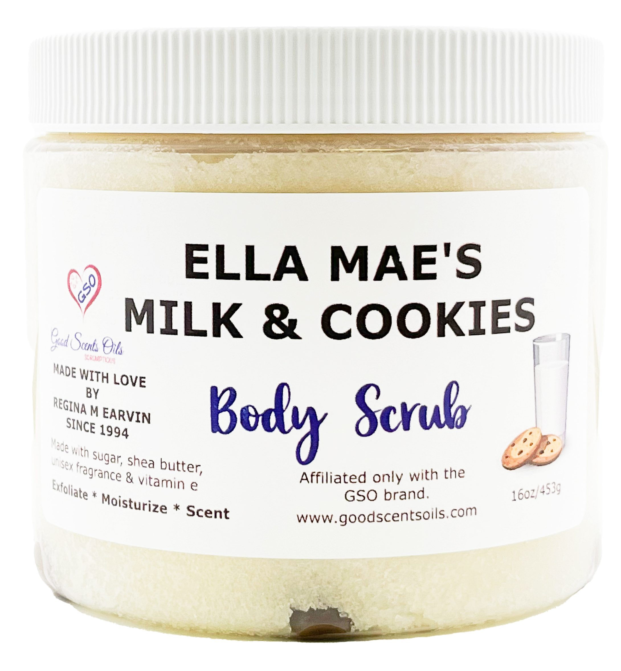 ELLA MAE’S MILK & COOKIES BODY SCRUB 16oz