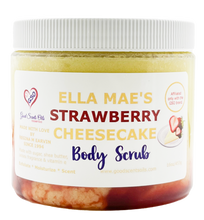 Load image into Gallery viewer, ELLA MAE’S STRAWBERRY CHEESECAKE BODY SCRUB 16oz
