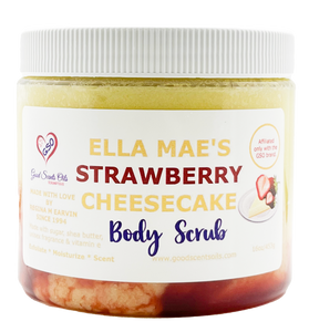 ELLA MAE’S STRAWBERRY CHEESECAKE BODY SCRUB 16oz