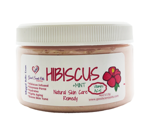 HIBISCUS & MINT PLANT BASED SKIN CREAM 4oz