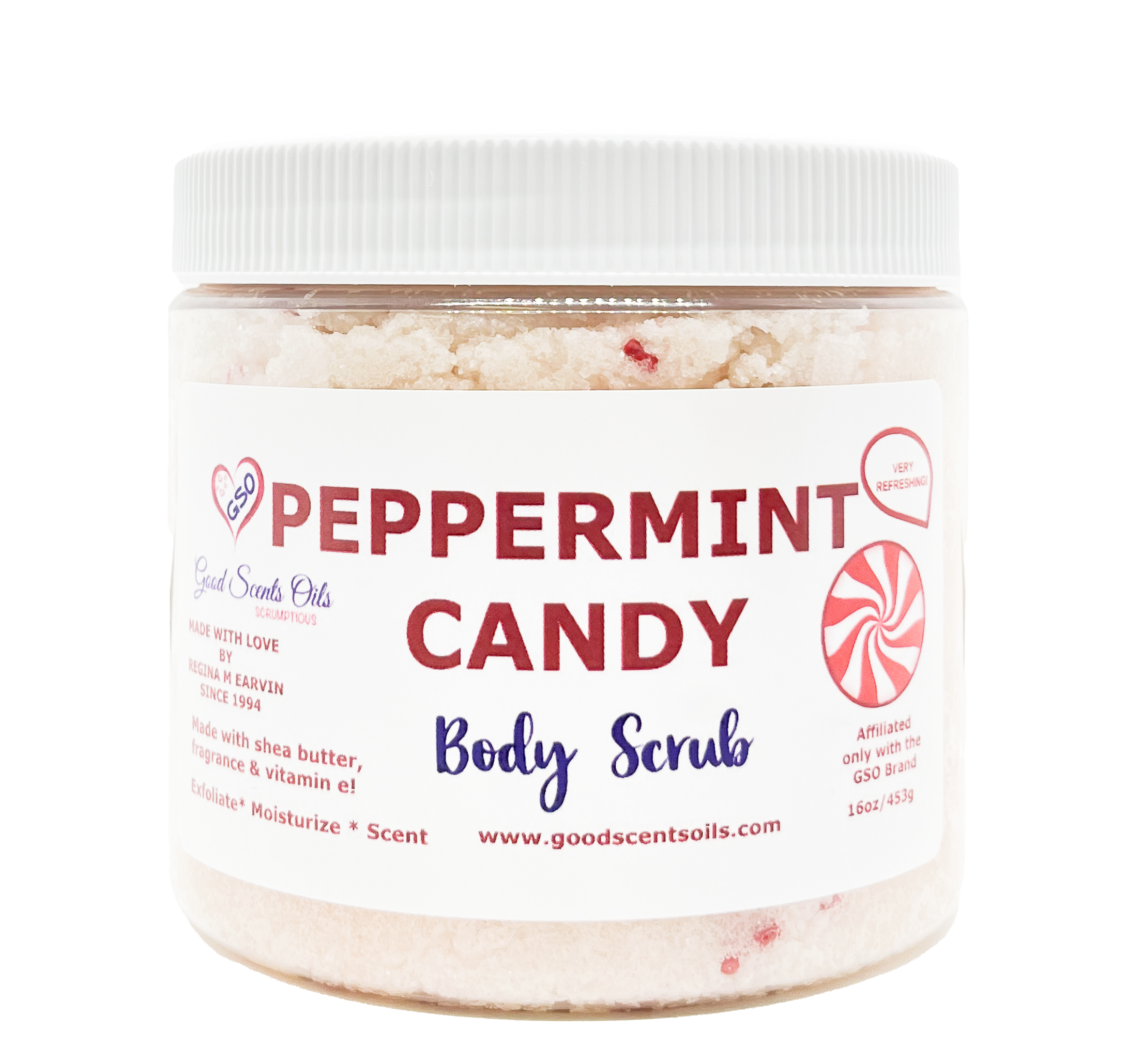 PEPPERMINT CANDY BODY SCRUB 16oz