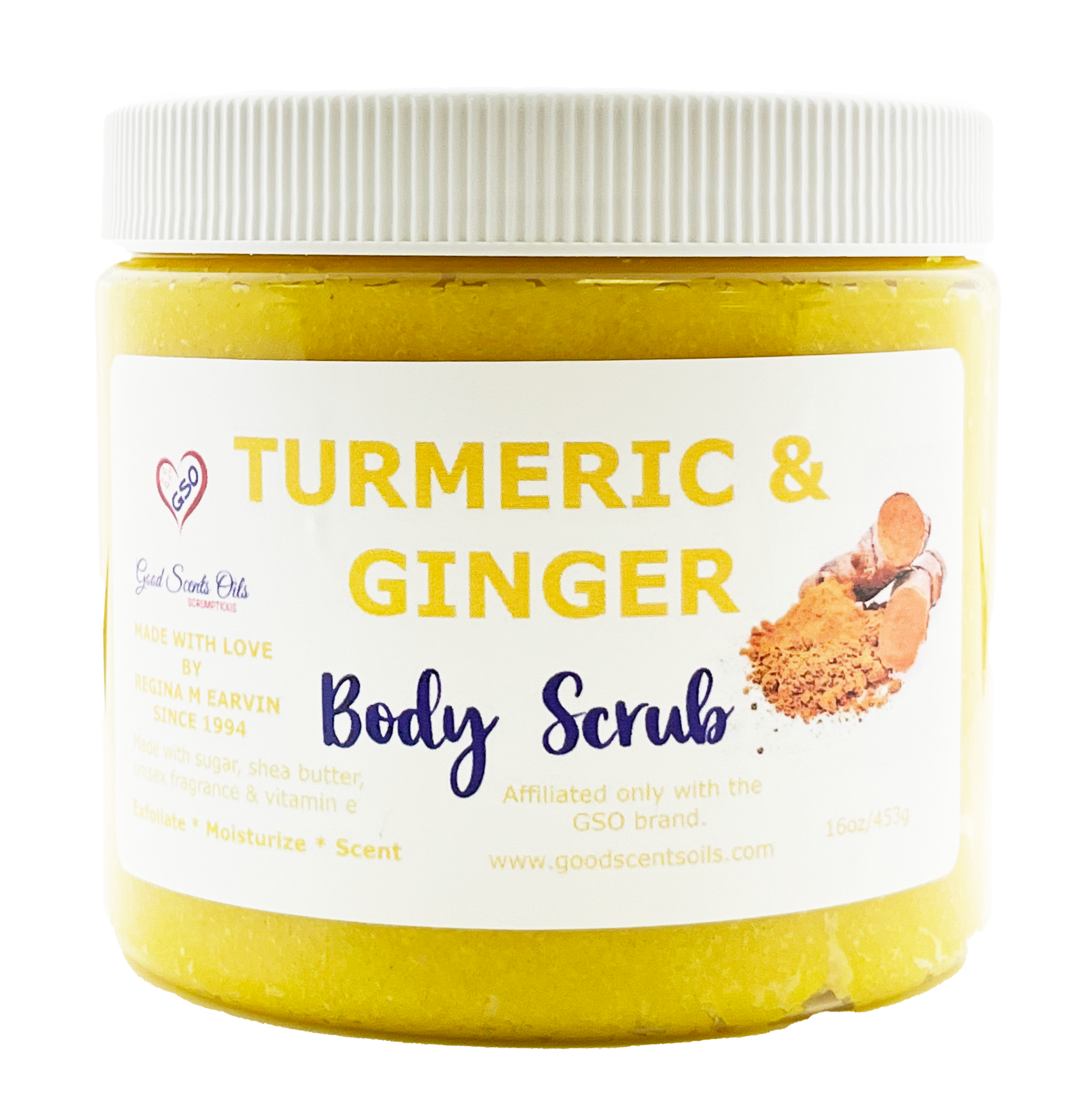 TURMERIC & GINGER BODY SCRUB 16oz