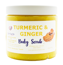 Load image into Gallery viewer, TURMERIC &amp; GINGER BODY SCRUB 16oz
