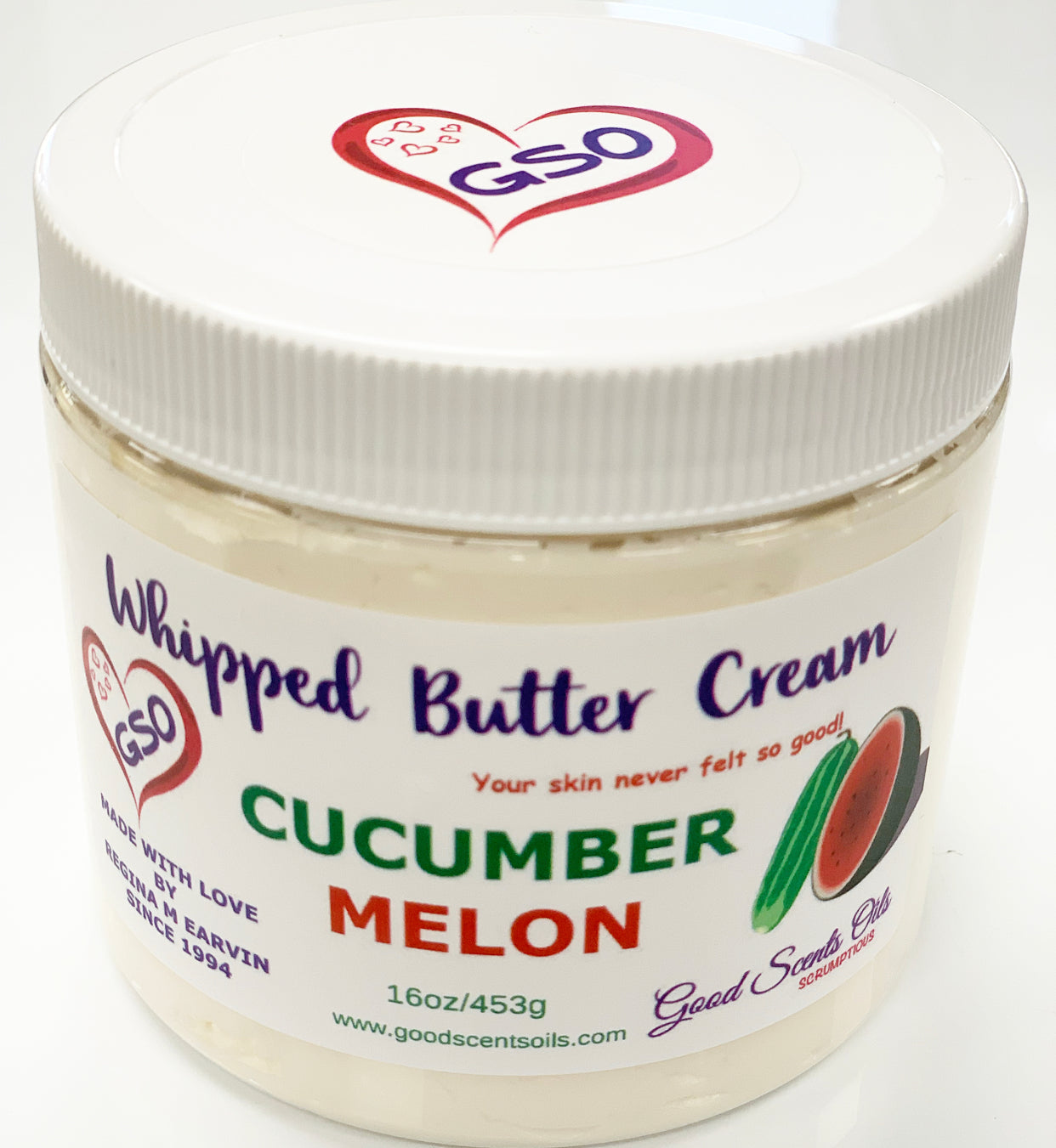 CUCUMBER MELON BODY BUTTER CREAM 16oz