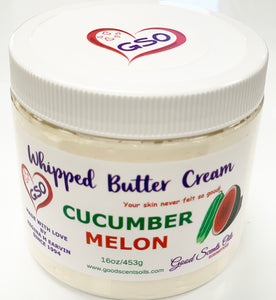 CUCUMBER MELON BODY BUTTER CREAM 16oz