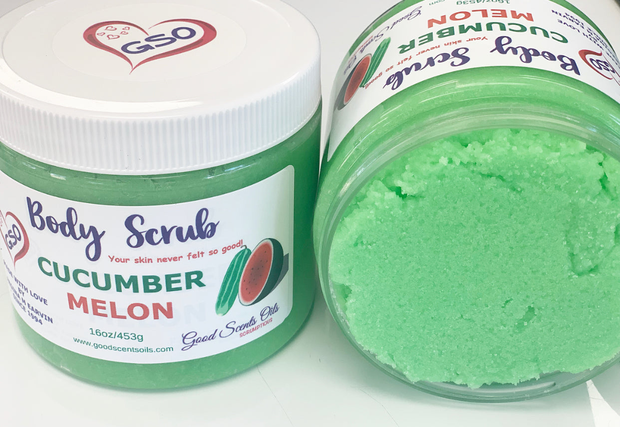 CUCUMBER MELON BODY SCRUB 16oz