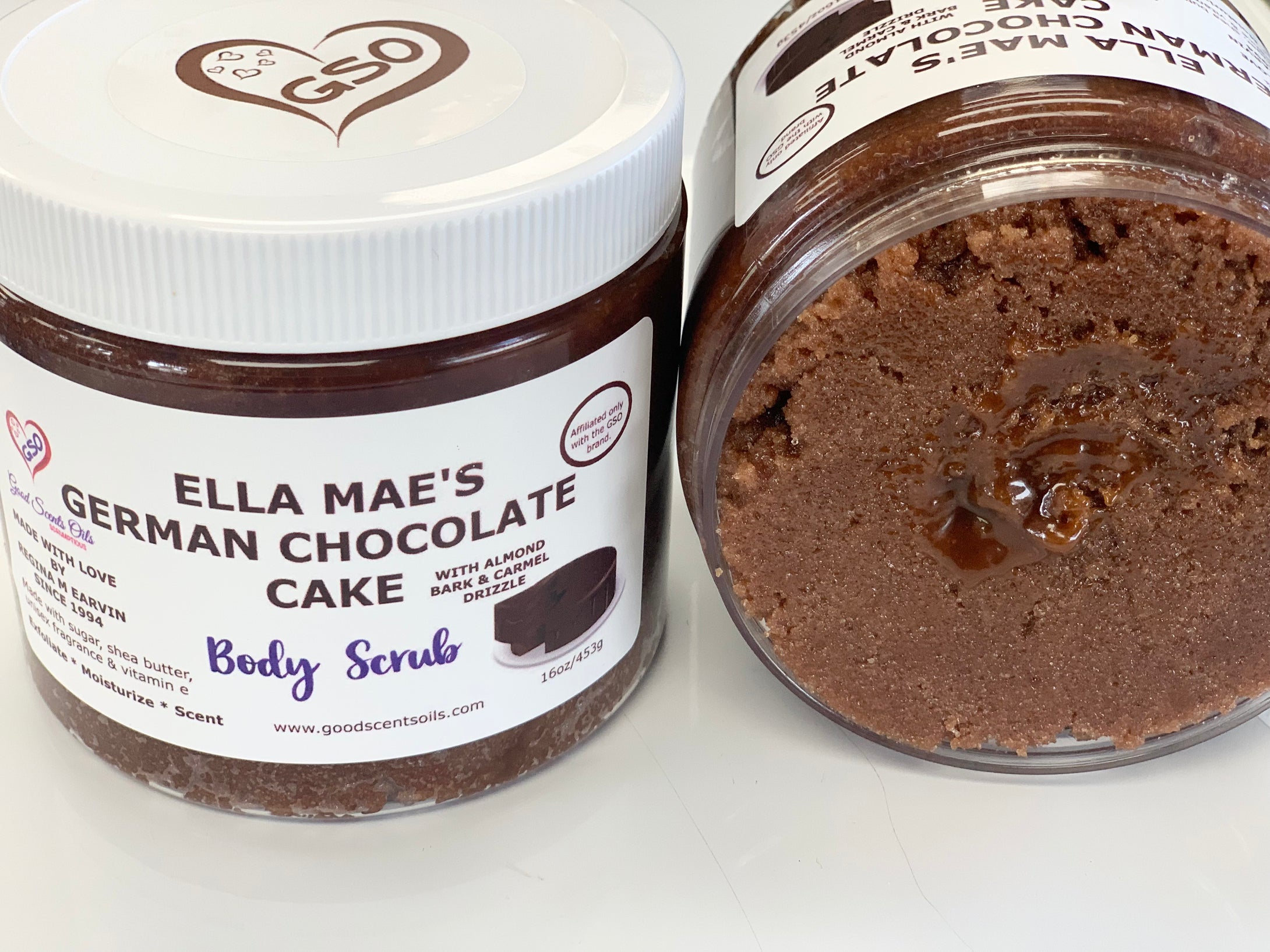 ELLA MAE’S GERMAN CHOCOLATE CAKE BODY SCRUB 16oz