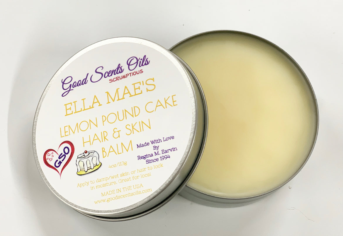 ELLA MAE’S LEMON POUND CAKE HAIR & SKIN BALM 4oz