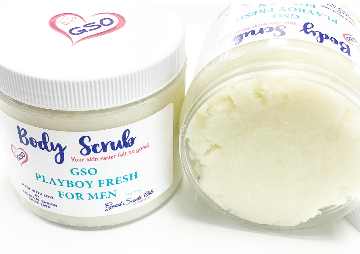 GSO PLAYBOY FRESH GOURMET MEN BODY SCRUB 16oz
