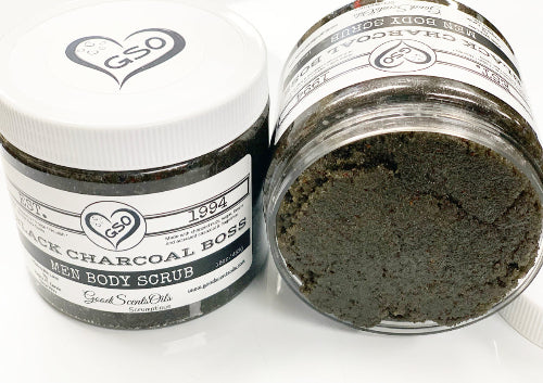 BLACK CHARCOAL BOSS BODY SCRUB (MEN)