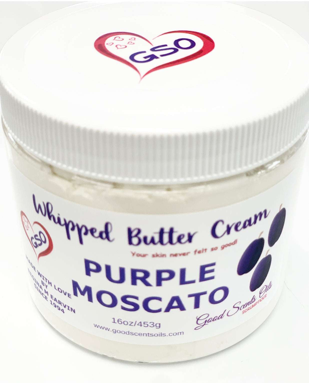 PURPLE MOSCATO BODY BUTTER CREAM 16oz